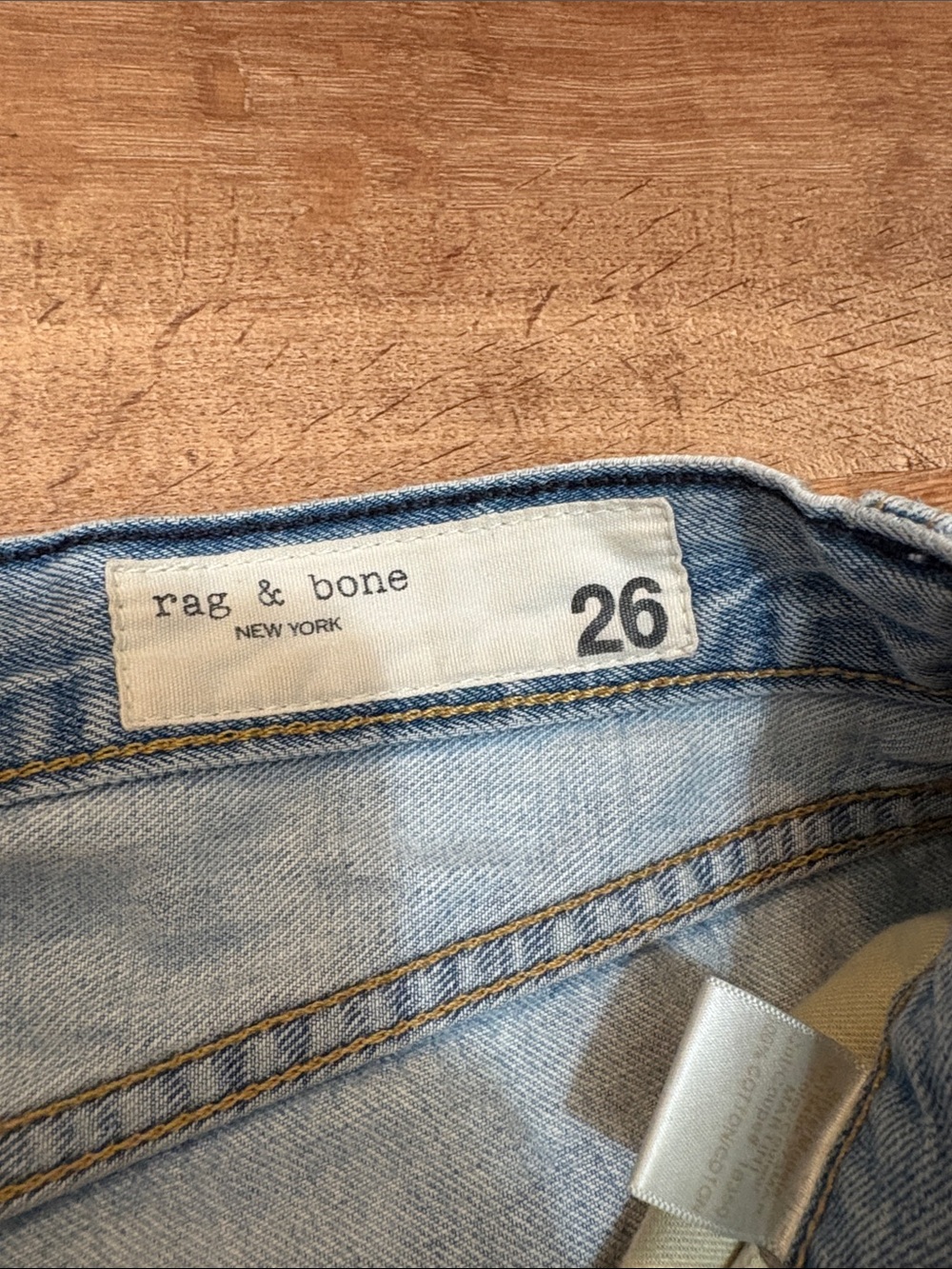 rag & bone Light Blue Distressed Denim Cutoff Shorts Size 26 - Picture 2 of 9